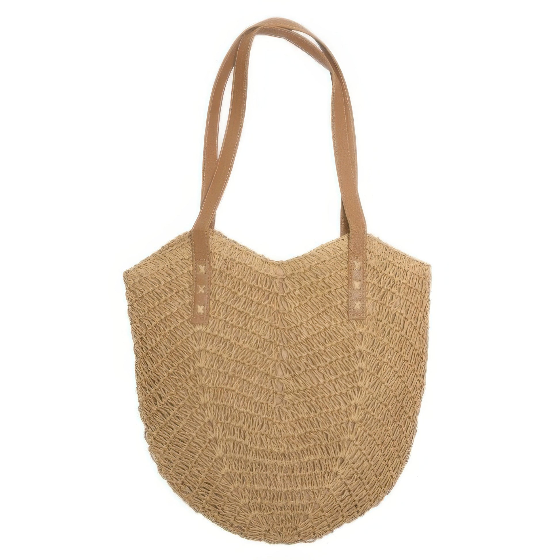 Straw Woven Shoulder Bag - Tigbul's Variety Fashion Shop