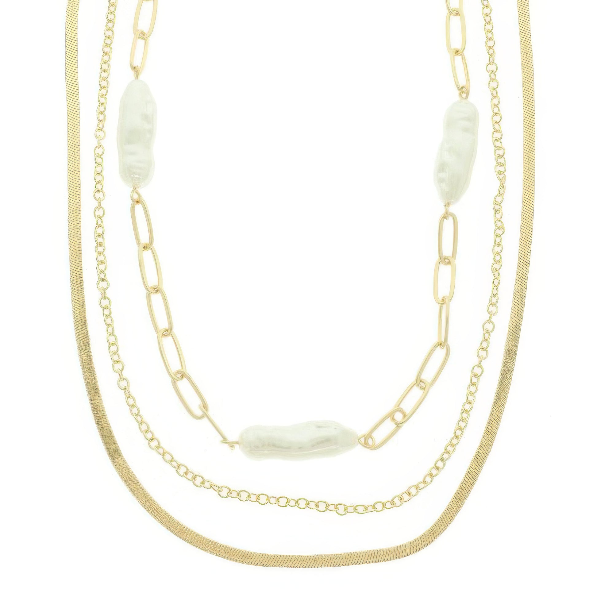 Multi Strand Baroque Pearl Necklace - Tigbul's Variety Fashion Shop
