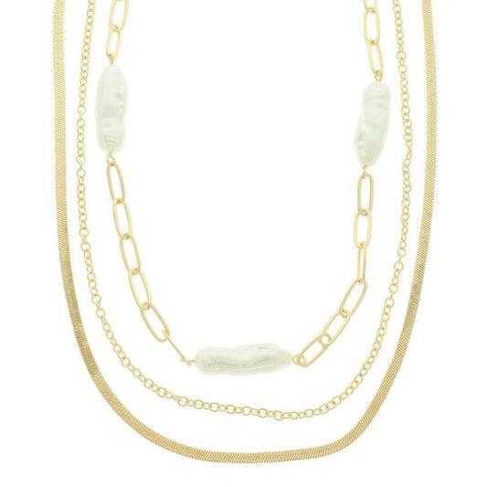 Multi Strand Baroque Pearl Necklace - Tigbul's Variety Fashion Shop
