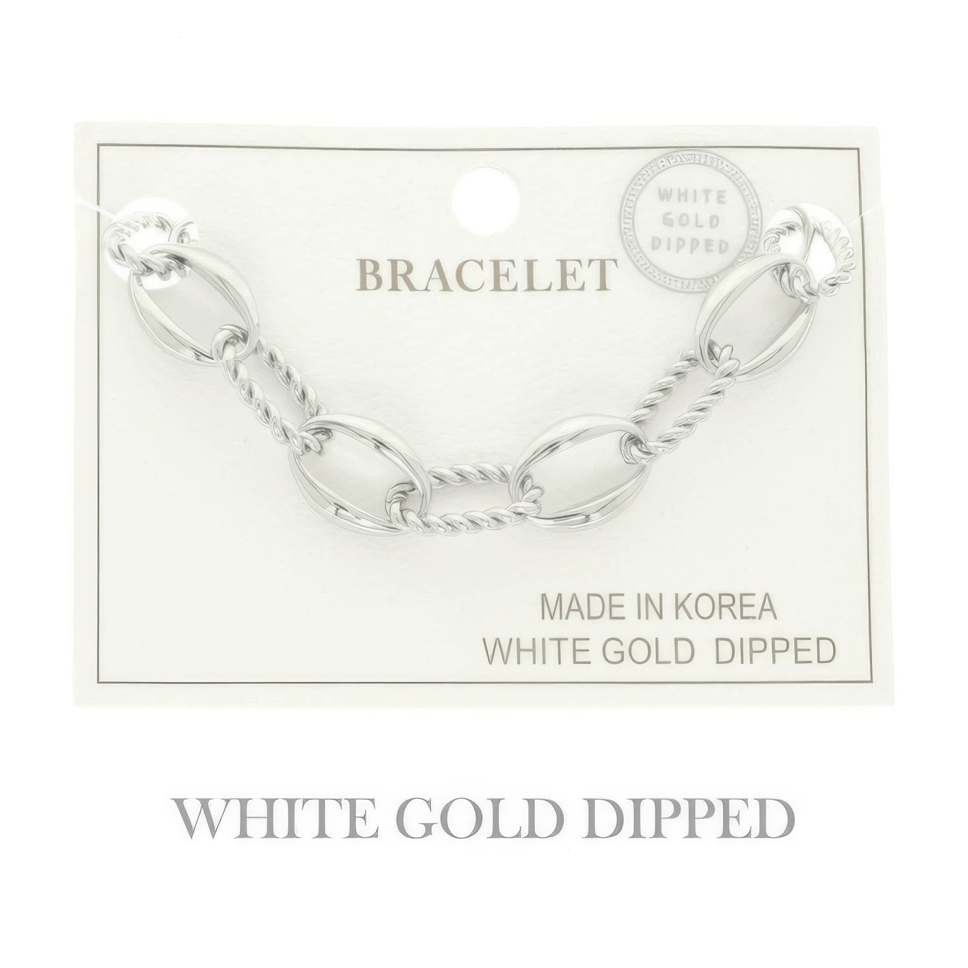 Gold Plated Textured Chain Bracelet - Tigbul's Variety Fashion Shop