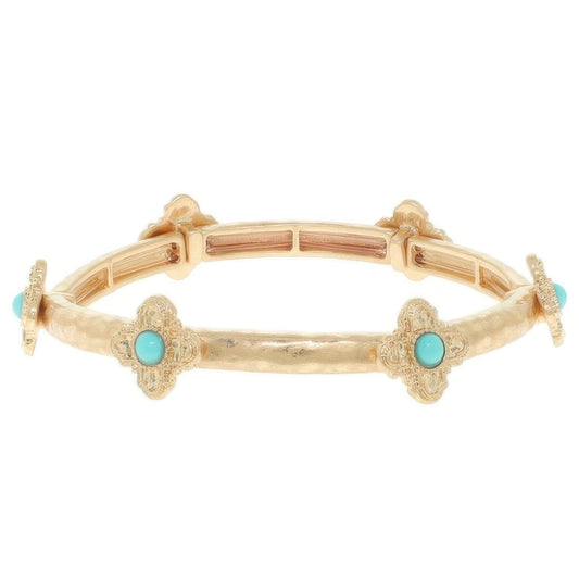 Ornate Cross Stretch Bracelet - Tigbul's Variety Fashion Shop
