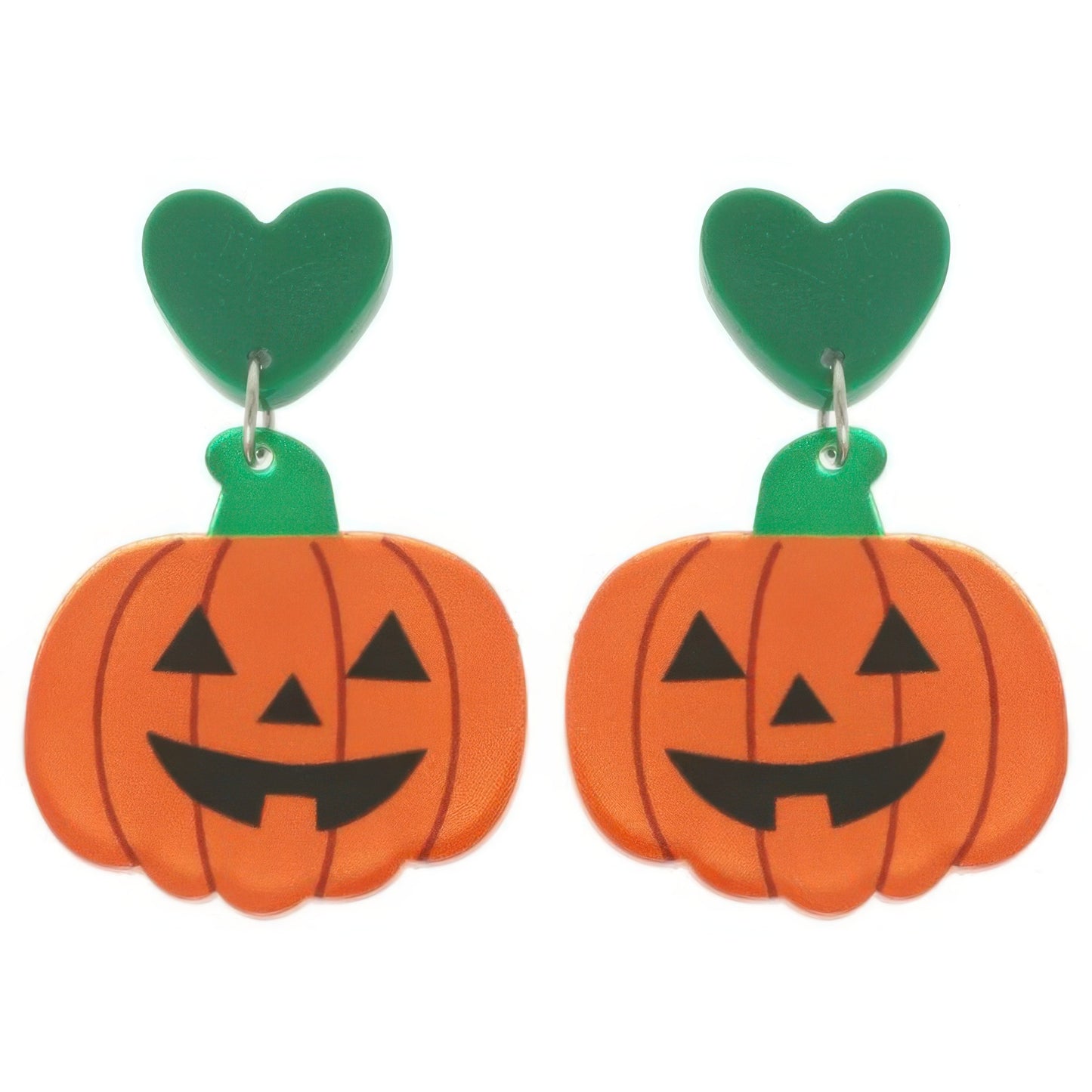 Halloween Jack O Lantern Stud Earrings - Tigbul's Variety Fashion Shop