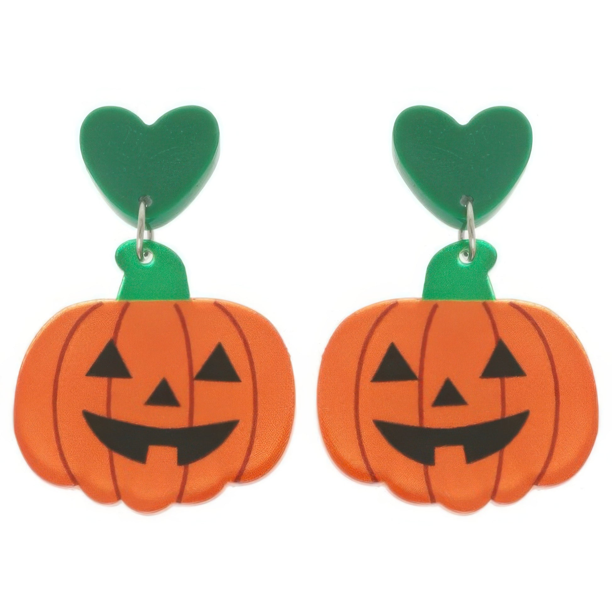 Halloween Jack O Lantern Stud Earrings - Tigbul's Variety Fashion Shop