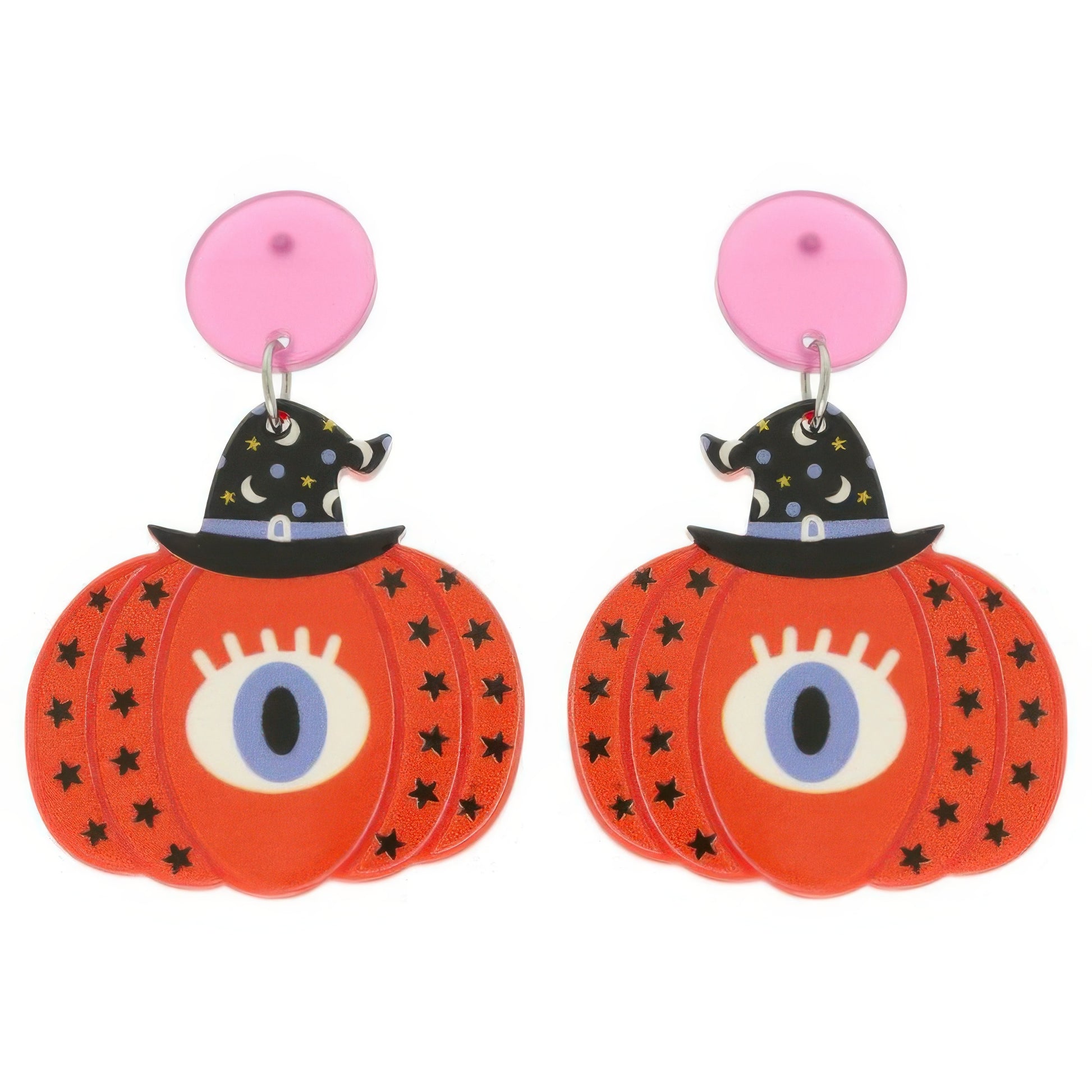 Halloween Bewitched Pumpkin Earrings - Tigbul's Variety Fashion Shop