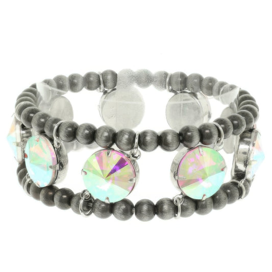 Western Crystal Navajo Stretch Bracelet - Tigbul's Variety Fashion Shop