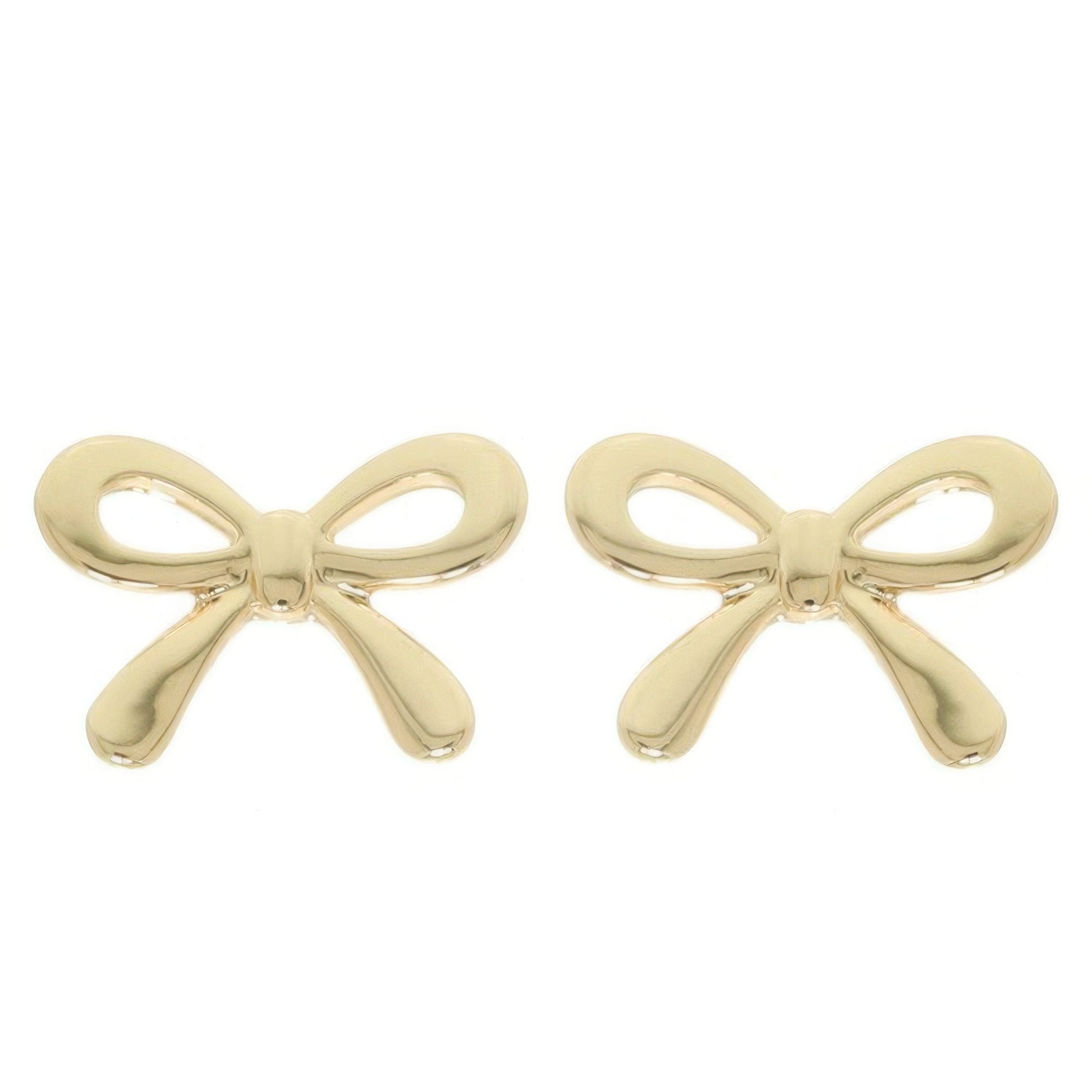 Short Tail Bow Ribbon Post Earrings - Tigbul's Variety Fashion Shop