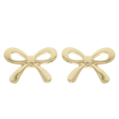 Short Tail Bow Ribbon Post Earrings - Tigbul's Variety Fashion Shop