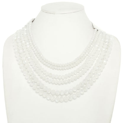 Multi-strand Faceted Bead Necklace - Tigbul's Variety Fashion Shop