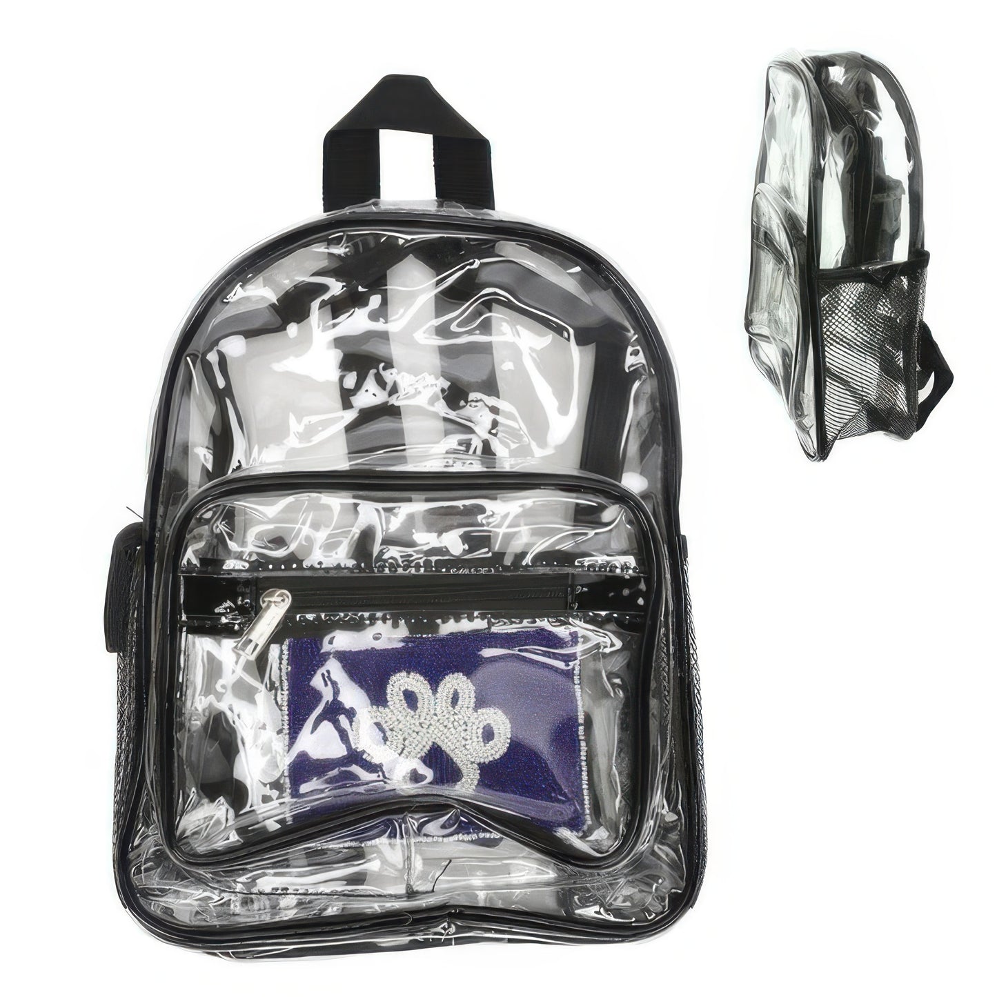 Clear Transparent Stadium Approved Backpack - Tigbul's Variety Fashion Shop