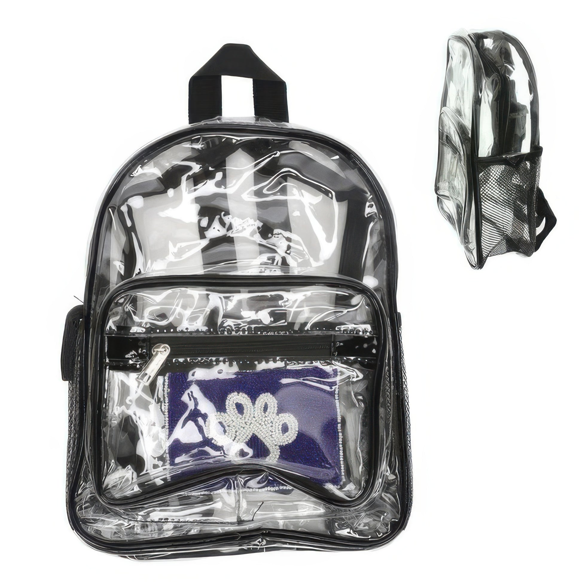 Clear Transparent Stadium Approved Backpack - Tigbul's Variety Fashion Shop
