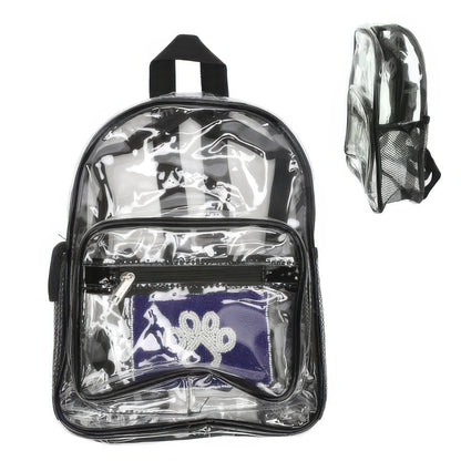 Clear Transparent Stadium Approved Backpack - Tigbul's Variety Fashion Shop