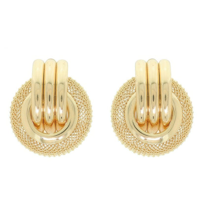 Basket Weave Pattern Earrings - Tigbul's Variety Fashion Shop