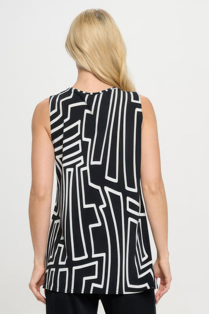 Plus Size Hit Point V-neckline Tank Top - Tigbul's Variety Fashion Shop