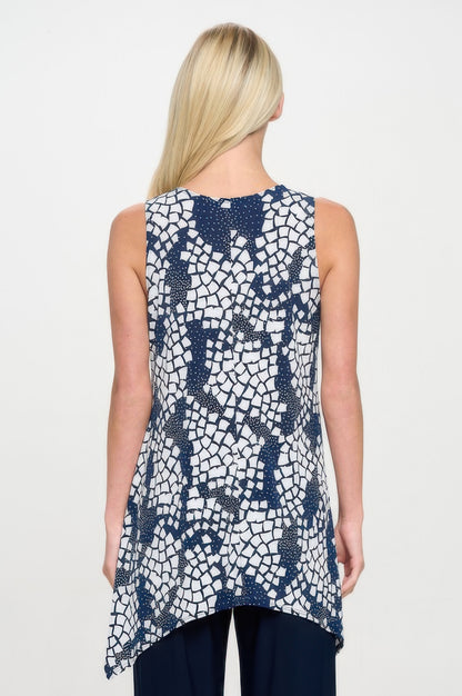 Hit Shark Bite Hem Tank - Tigbul's Variety Fashion Shop