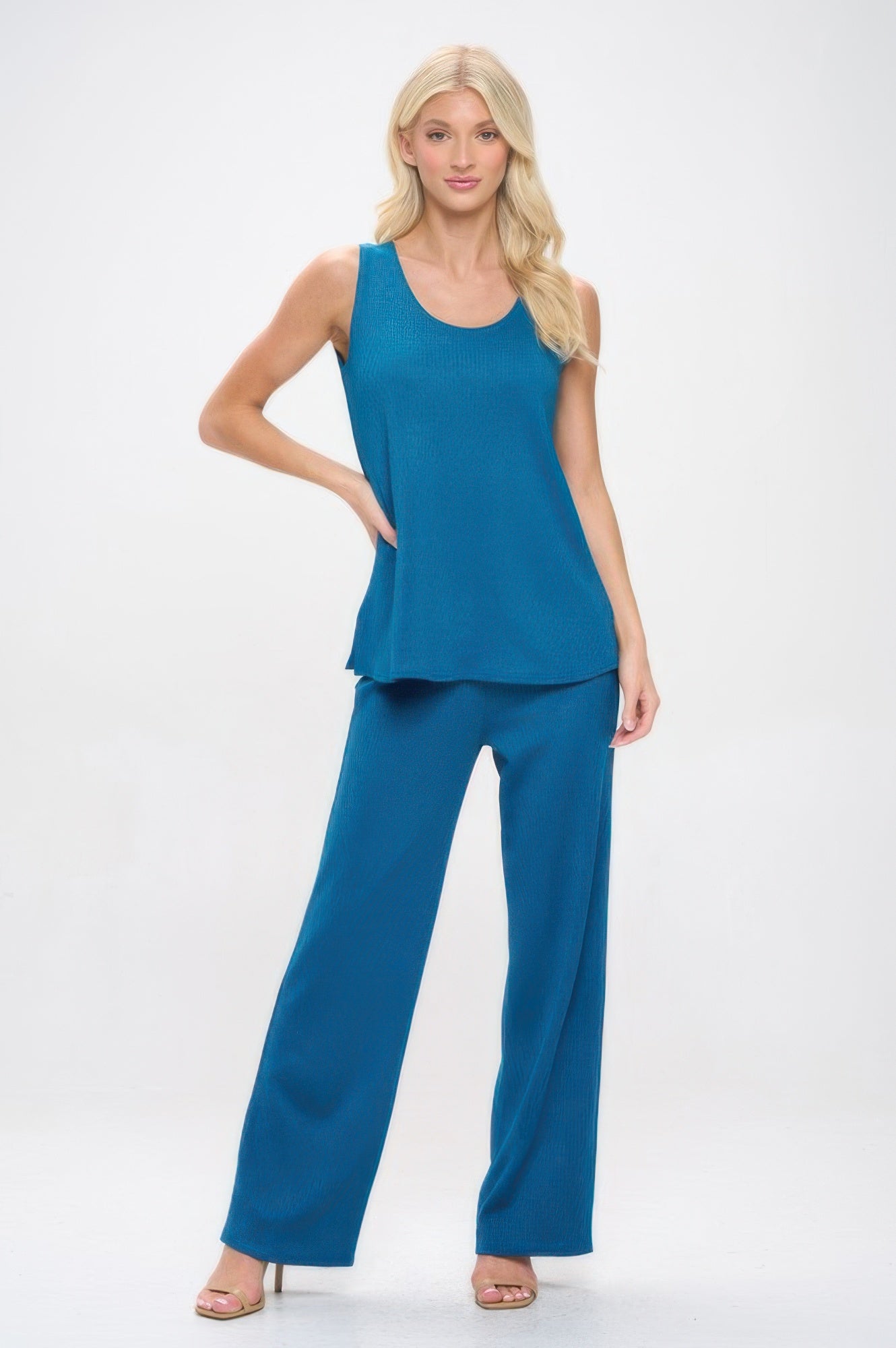 Cotton Acetate Flared Pants - Tigbul's Variety Fashion Shop
