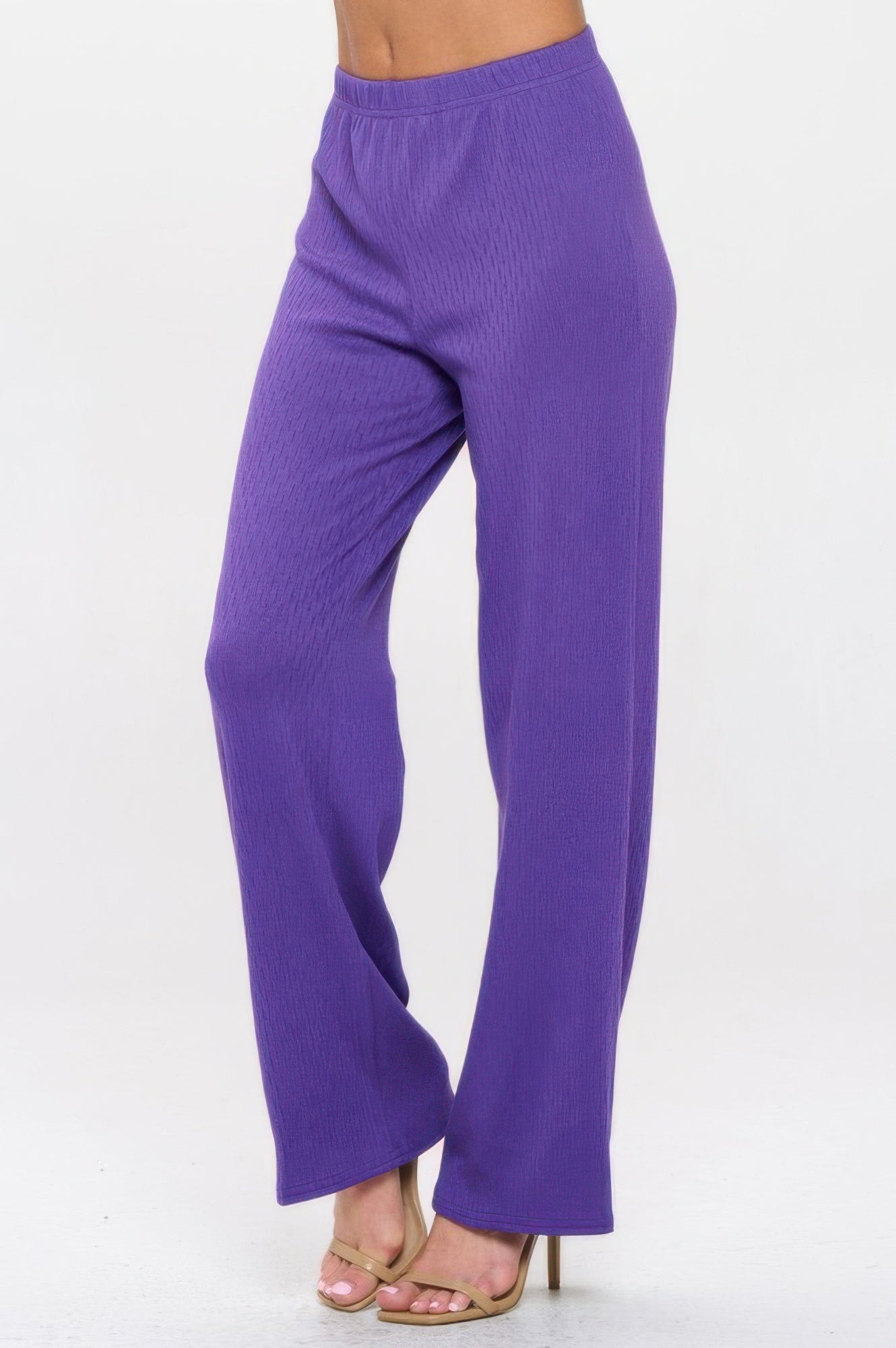 Cotton Acetate Flared Pants - Tigbul's Variety Fashion Shop