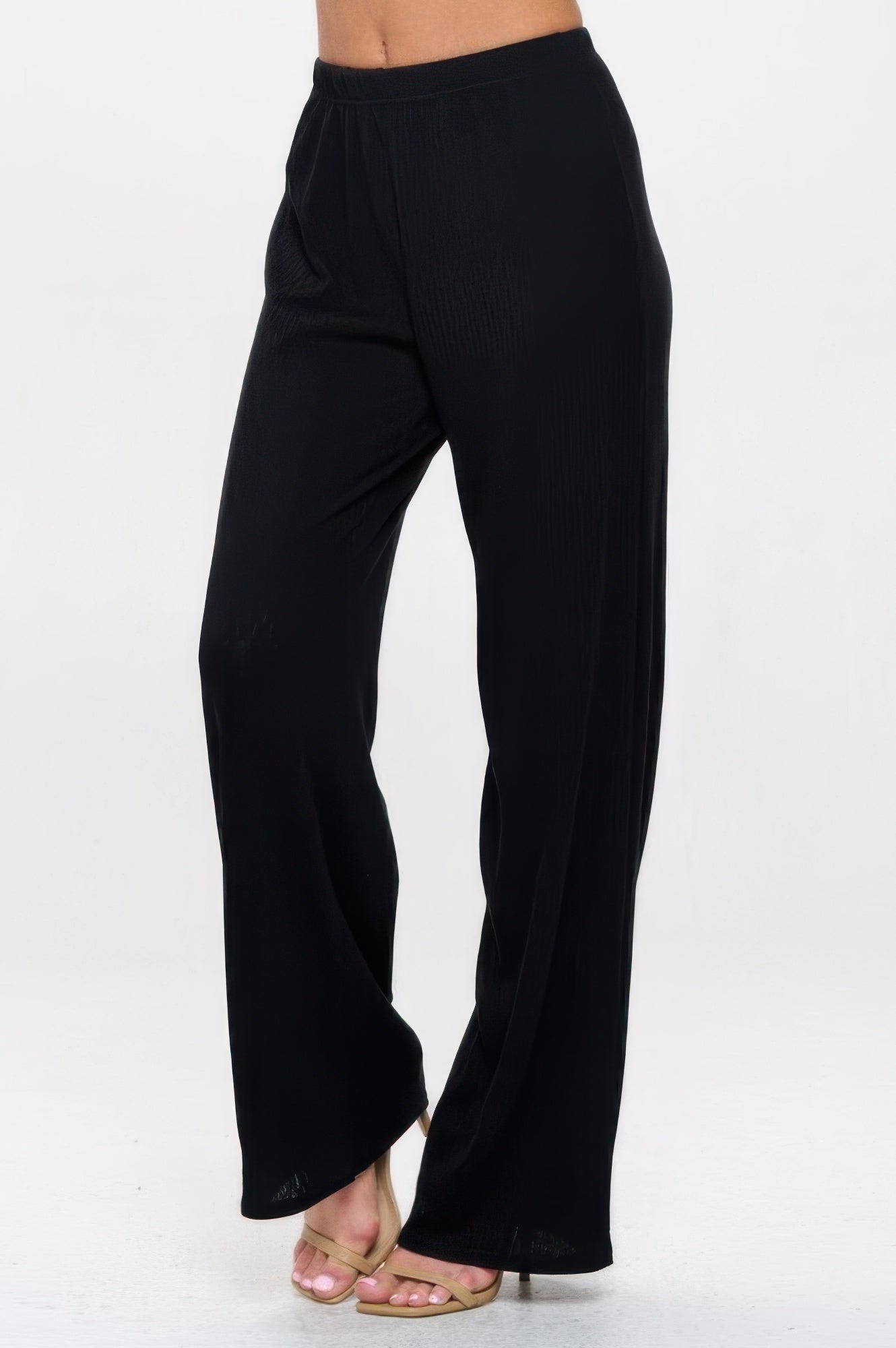 Cotton Acetate Flared Pants - Tigbul's Variety Fashion Shop