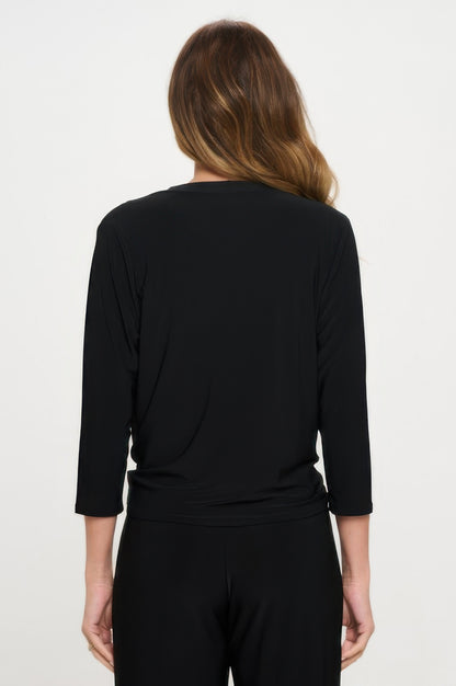 Ity 3/4 Sleeve Cardigan - Tigbul's Variety Fashion Shop