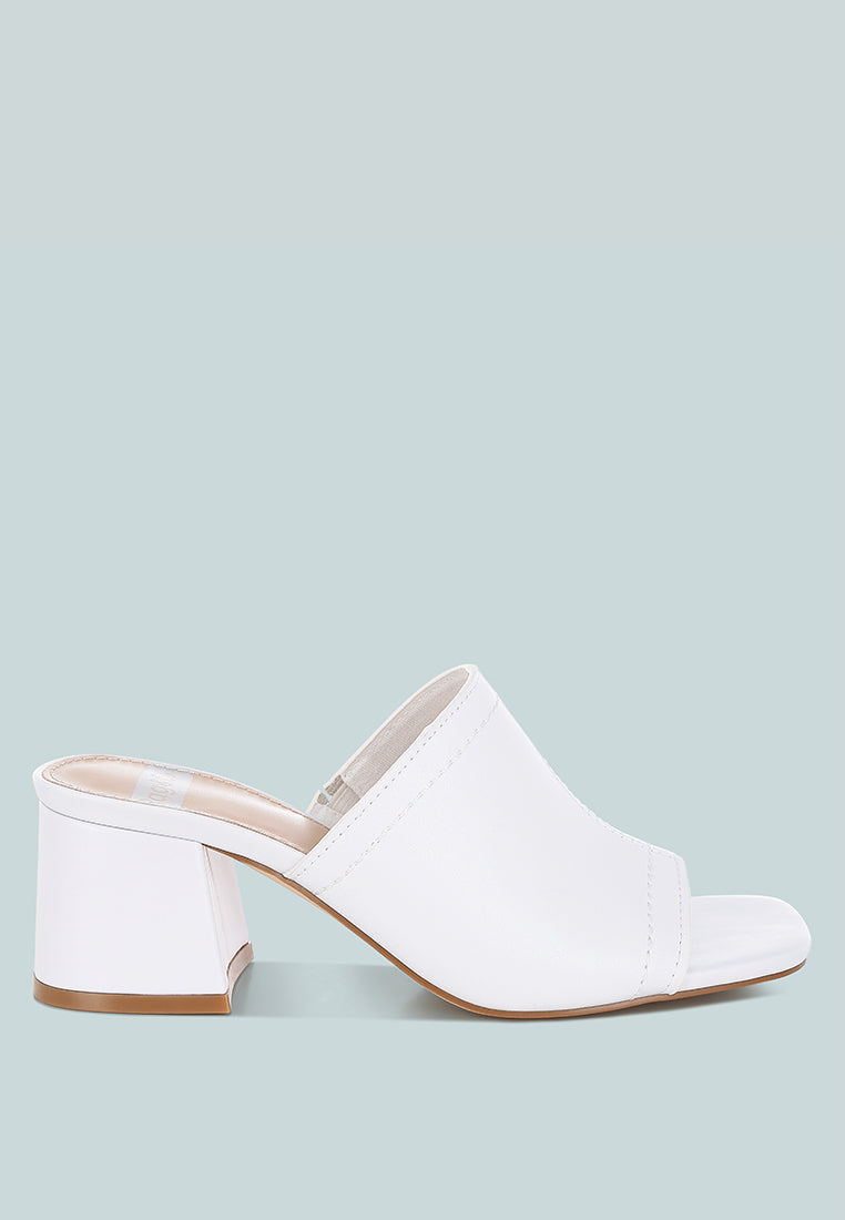 Wuling Slip-On Soft Leather Heels