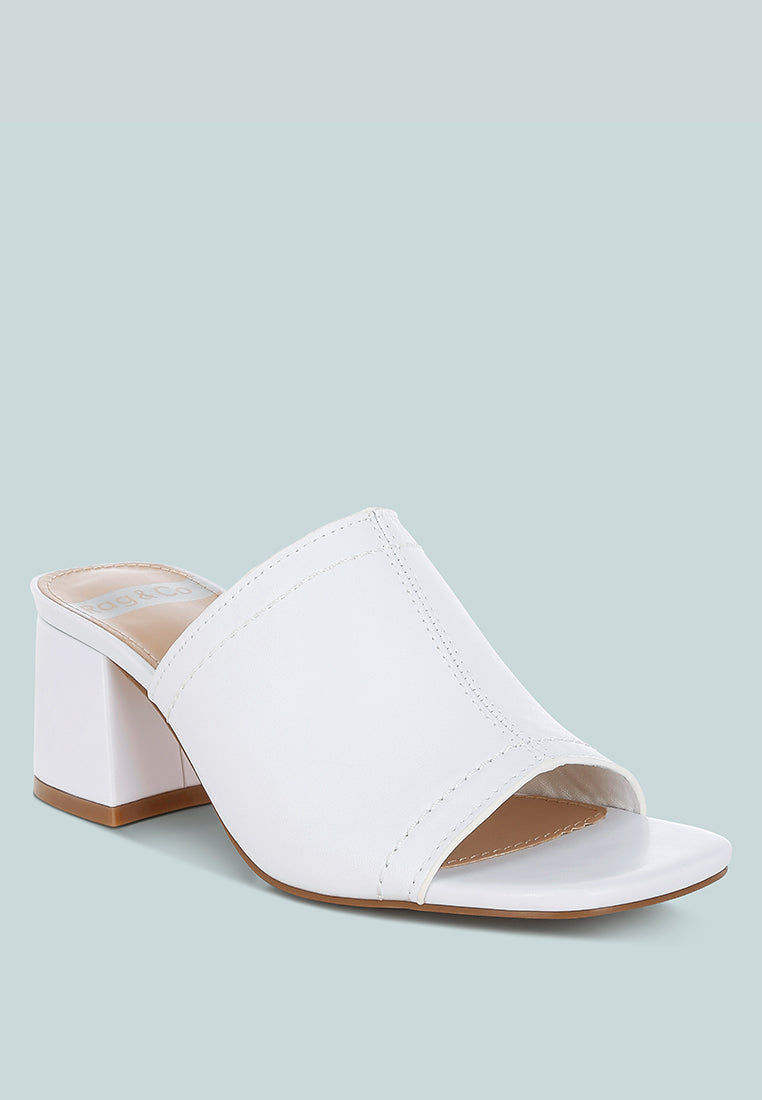 Wuling Slip-On Soft Leather Heels