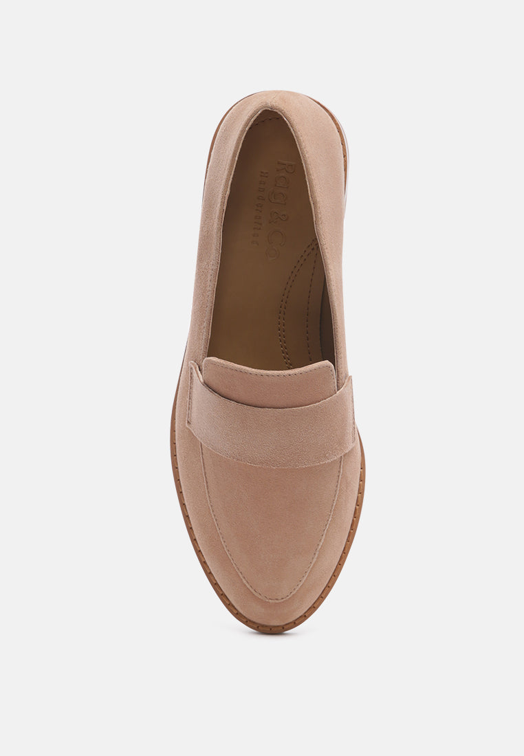 Zofia Suede Penny Loafers - Tigbul's Variety Fashion Shop