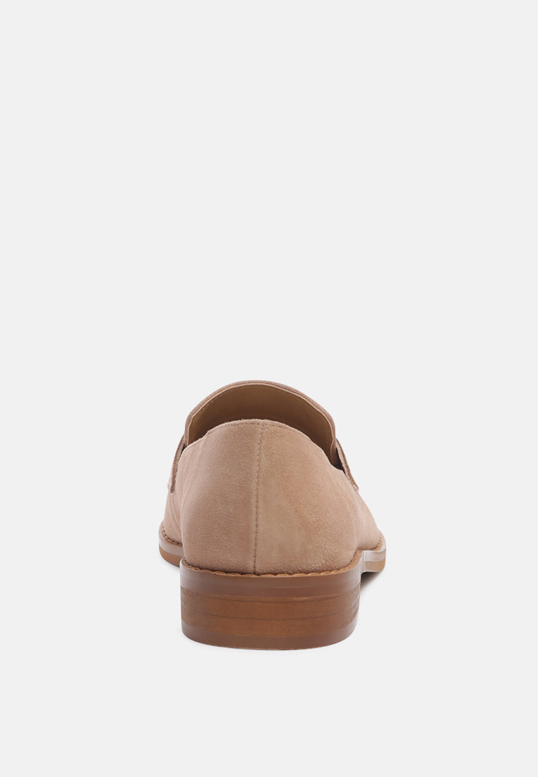 Zofia Suede Penny Loafers - Tigbul's Variety Fashion Shop