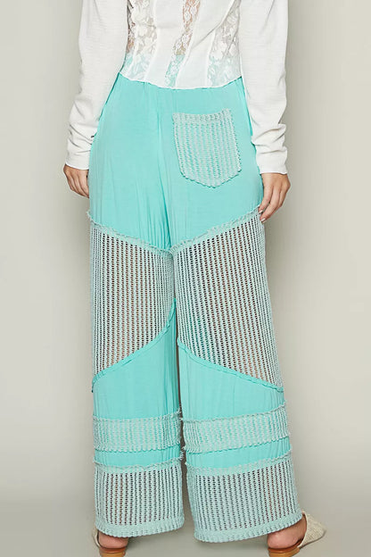POL Drawstring Elastic Waistband Wide-Leg Pants - Tigbul's Variety Fashion Shop