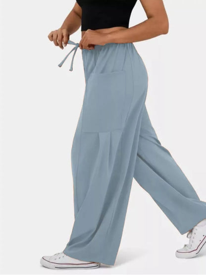 Relaxed Fit Drawstring Pants - Tigbul's Variety Fashion Shop
