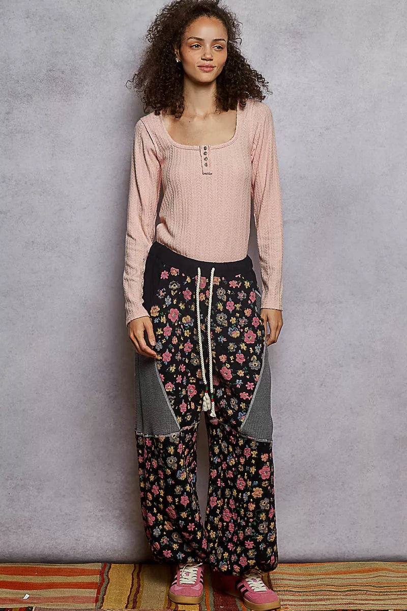 POL Square Neck Cropped Knit Top with Curved Hem - Tigbul's Variety Fashion Shop