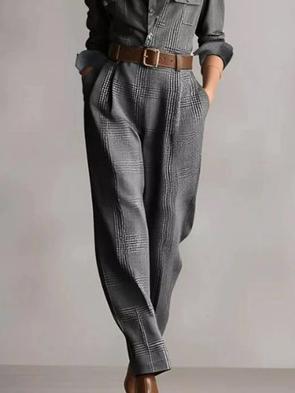 Button Front Long Sleeve Jumpsuit - Tigbul's Variety Fashion Shop