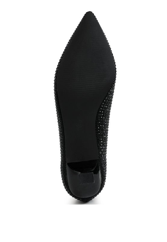 Vimto Breathable Flyknit Rhinestone Pumps - Tigbul's Variety Fashion Shop
