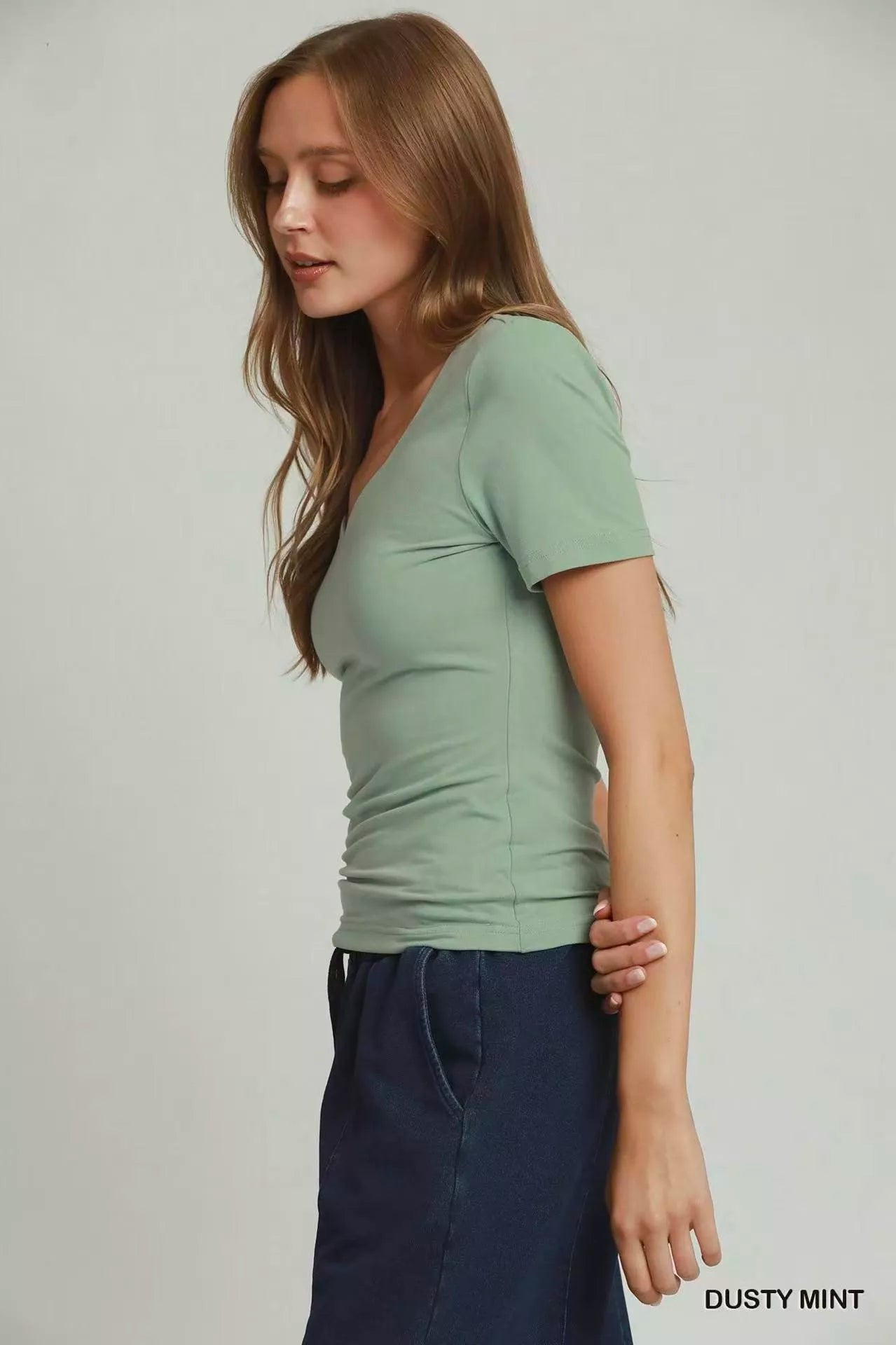 Umgee Sweetheart Neckline Front Double-Lined Top - Tigbul's Variety Fashion Shop