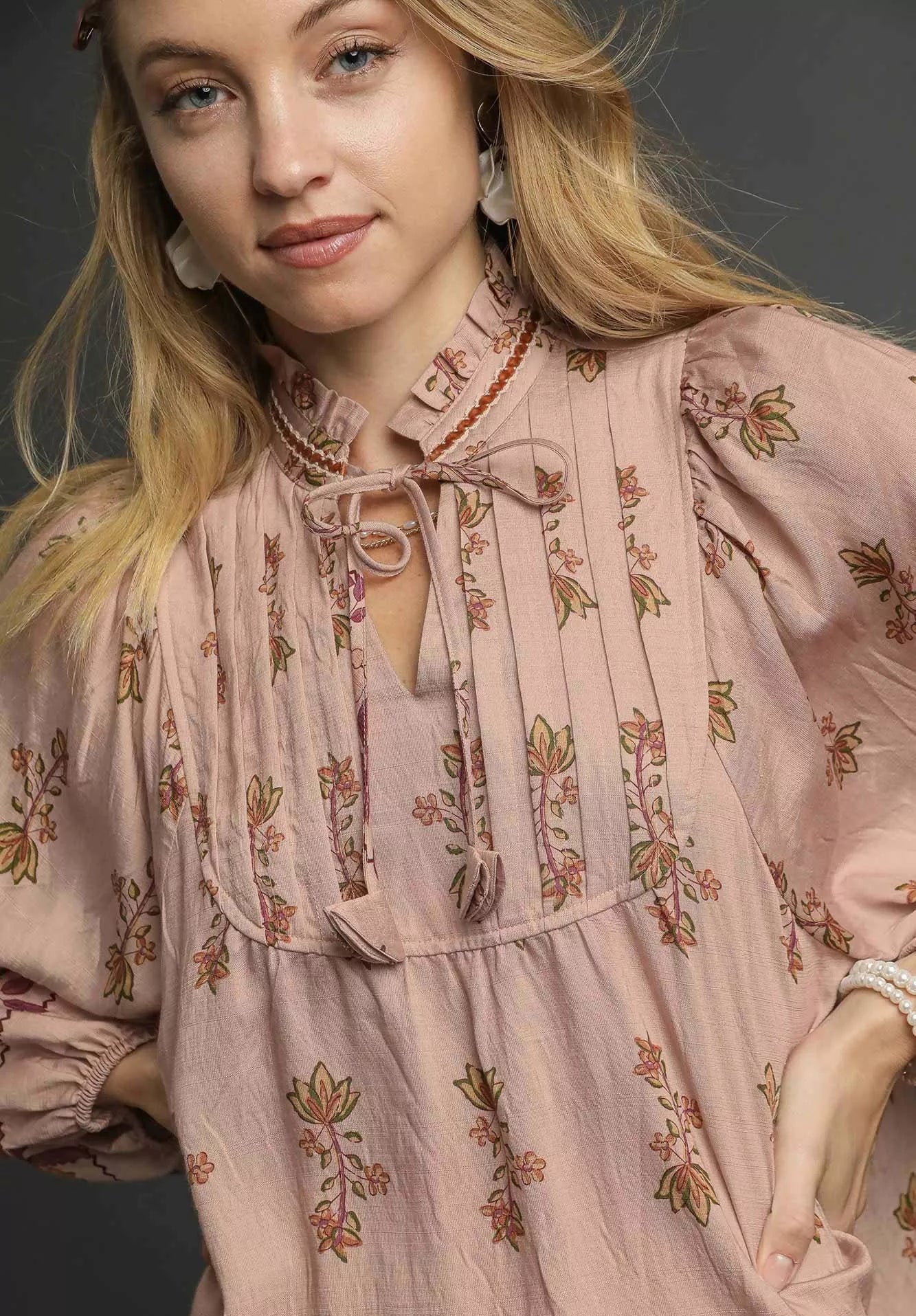 Floral Boho Peasant Blouse - Tigbul's Variety Fashion Shop