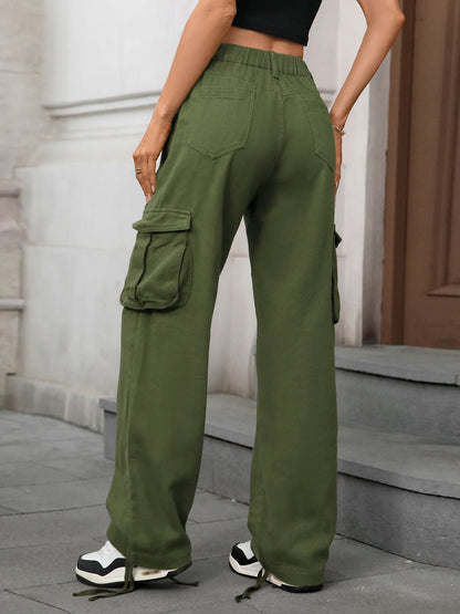 Wide Leg Cargo Jeans - Tigbul's Variety Fashion Shop