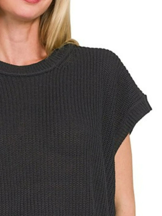 Zenana Oversized Crew Neck Sweater - Tigbul's Variety Fashion Shop