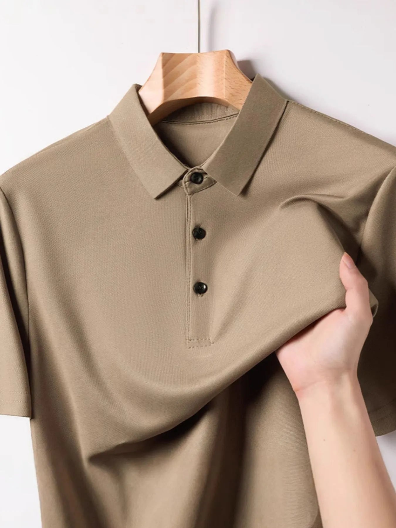Men's Plus Size Button Detail Short Sleeve Polo - Tigbul's Variety Fashion Shop