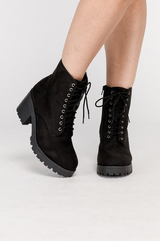 FUZZY Combat Boots - Tigbuls Variety Fashion