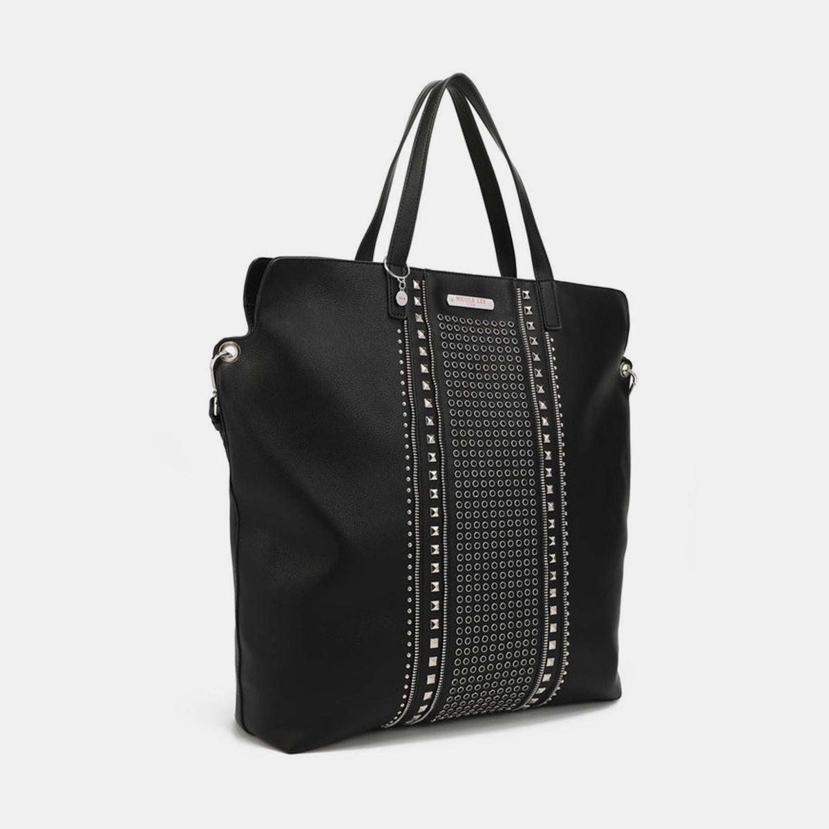 Nicole Lee USA Studded Large Tote Bag - Tigbul's Variety Fashion Shop