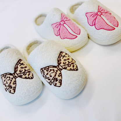 Emily Bow Cozy Lounge Slippers - Tigbul's Variety Fashion Shop