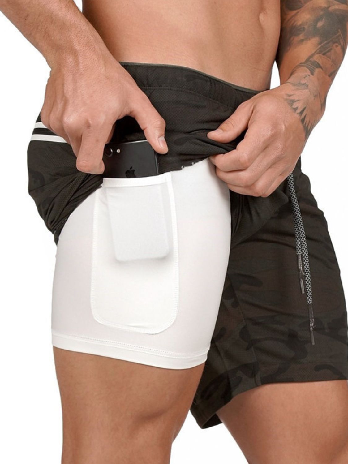 Men's Plus Size Drawstring Active Shorts - Tigbul's Variety Fashion Shop