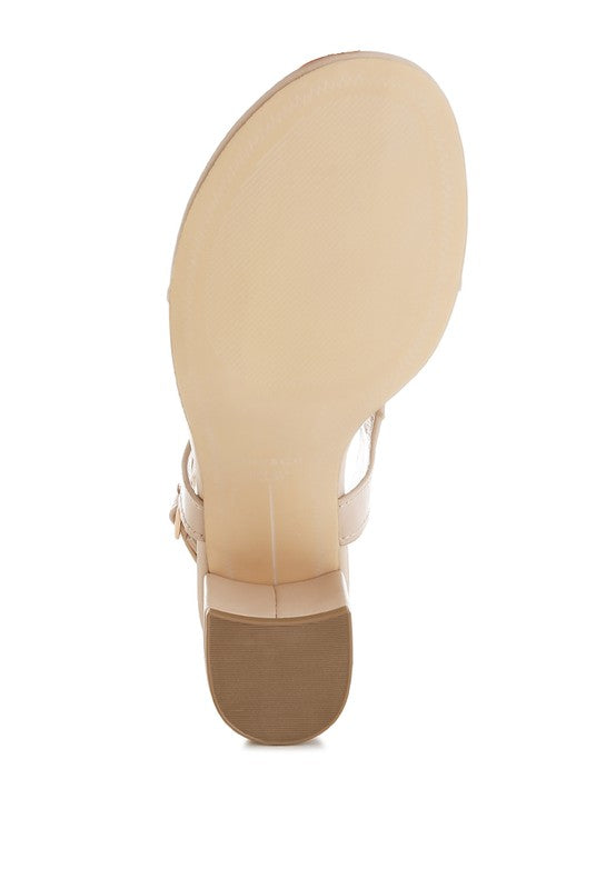 Ann Real Leather Thong Toe Sandals - Tigbul's Variety Fashion Shop