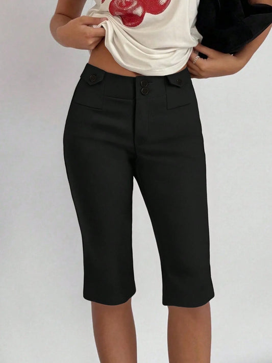 High-Waisted Shorts - Tigbul's Variety Fashion Shop