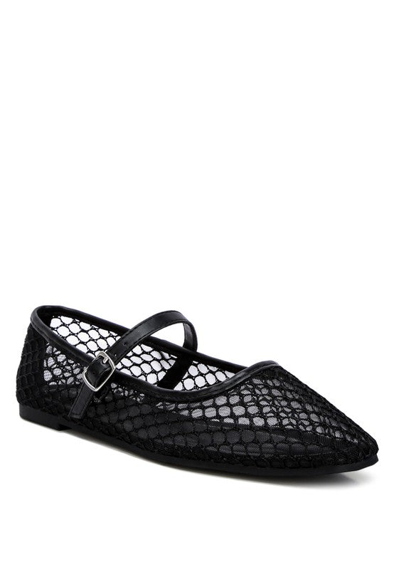 Averona Mesh Mary Jane Flats - Tigbuls Variety Fashion