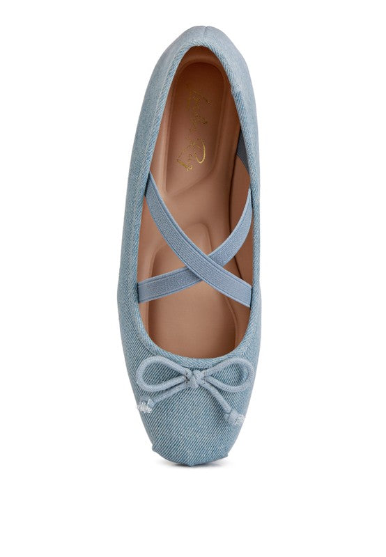 Arimer Criss Cross Strap Ballet Flats - Tigbuls Variety Fashion