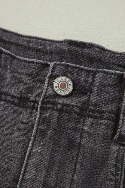 High-Waisted Wide-Leg Vintage Wash Jeans - Tigbul's Variety Fashion Shop