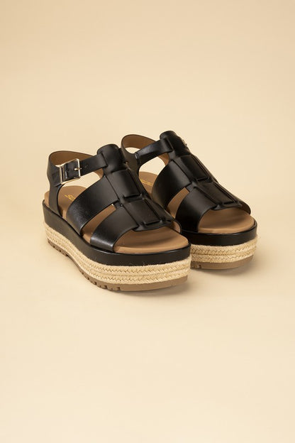MCLEAN-S Espadrille Gladiator Sandals - Tigbuls Variety Fashion
