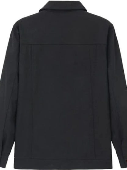 Men's Full Size Button Up Long Sleeve Jacket Plus Size - Tigbul's Variety Fashion Shop