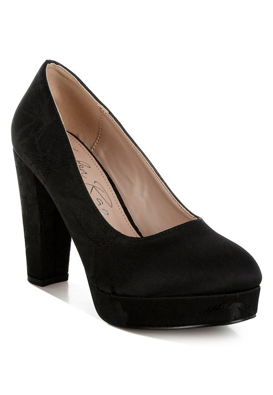 Jastour Platform Block Heel Pumps - Tigbul's Variety Fashion Shop