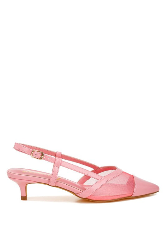 Temptress Mesh Slingback Sandals - Tigbul's Variety Fashion Shop