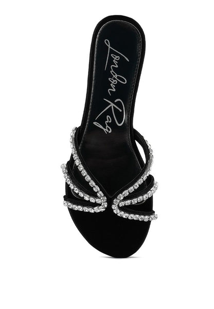 Mezzie Dimante Strap Flat Sandals - Tigbuls Variety Fashion